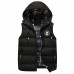 Winter Casual Thick Warm Detachable Hooded Quilted Vest Sleeveless Coat for Men