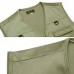 Mens Multi  Pocket Cotton Outdoor Solid Color Spring Fishing Vests