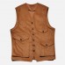 Mens Retro Corduroy Vest Multi Pockets Sleeveless Coat Tops