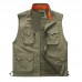 Outdoor Utility Plus Size Multi Pockets Mesh Breathable Photography Fishing Work Vest for Men