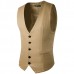 Formal Business Gentleman Slim Fit Single  breasted Pure Color Fashion Waistcoat Men Suit Vest