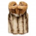 Mens Faux Fur Big Hooded Coat Winter Thick Warm Fashion Casual Vest