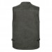 Mens Outdoor Fishing Solid Color Multi  pocket Photojournalist Cotton Vest Waistcoat Big Size M  5XL