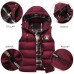 Winter Casual Thick Warm Detachable Hooded Quilted Vest Sleeveless Coat for Men