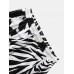 Mens Casual Patchwork Animal Print Drawstring Pants