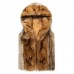 Mens Faux Fur Big Hooded Coat Winter Thick Warm Fashion Casual Vest