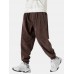 Mens Corduroy Texture Pocket Casual Beam Feet Pants