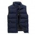 Thick Warm Sleeveless Coat Stand Collar Inluslated Padded Vest for Men Plus Size M  4XL