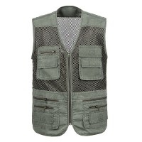 Quick Drying Multi Pockets Adventure Work Utility Outddor Vest for Men