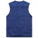 Mens Denim Photography Blue Zipper Multi Pockets Fishing Outdoor Casual Vest